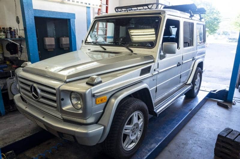 OLYMPUS DIGITAL CAMERA G Wagon European Car getting Serviced at Newport Auto, Squamish