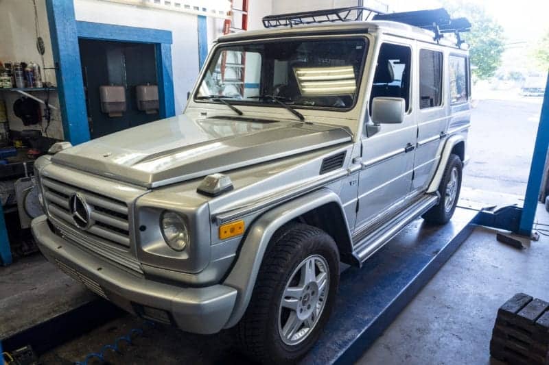 G Wagon European Car getting Serviced at Newport Auto, Squamish