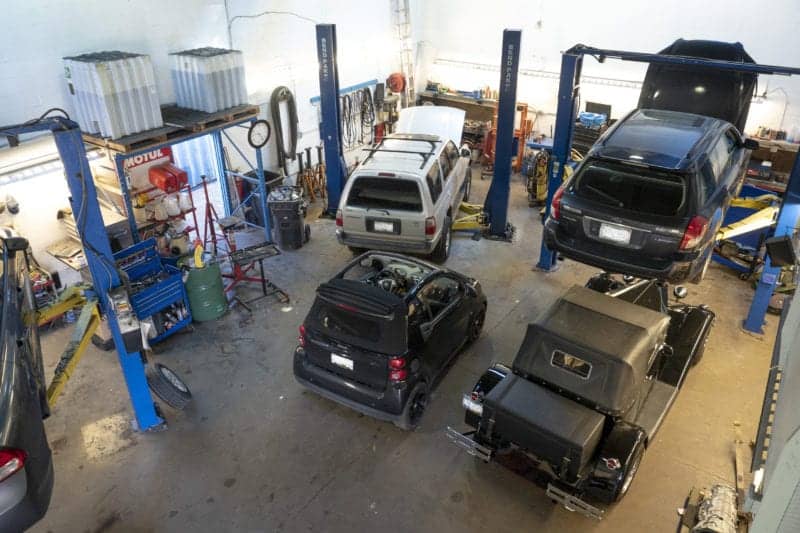 Newport Auto Squamish Mechanic working on cars and trucks